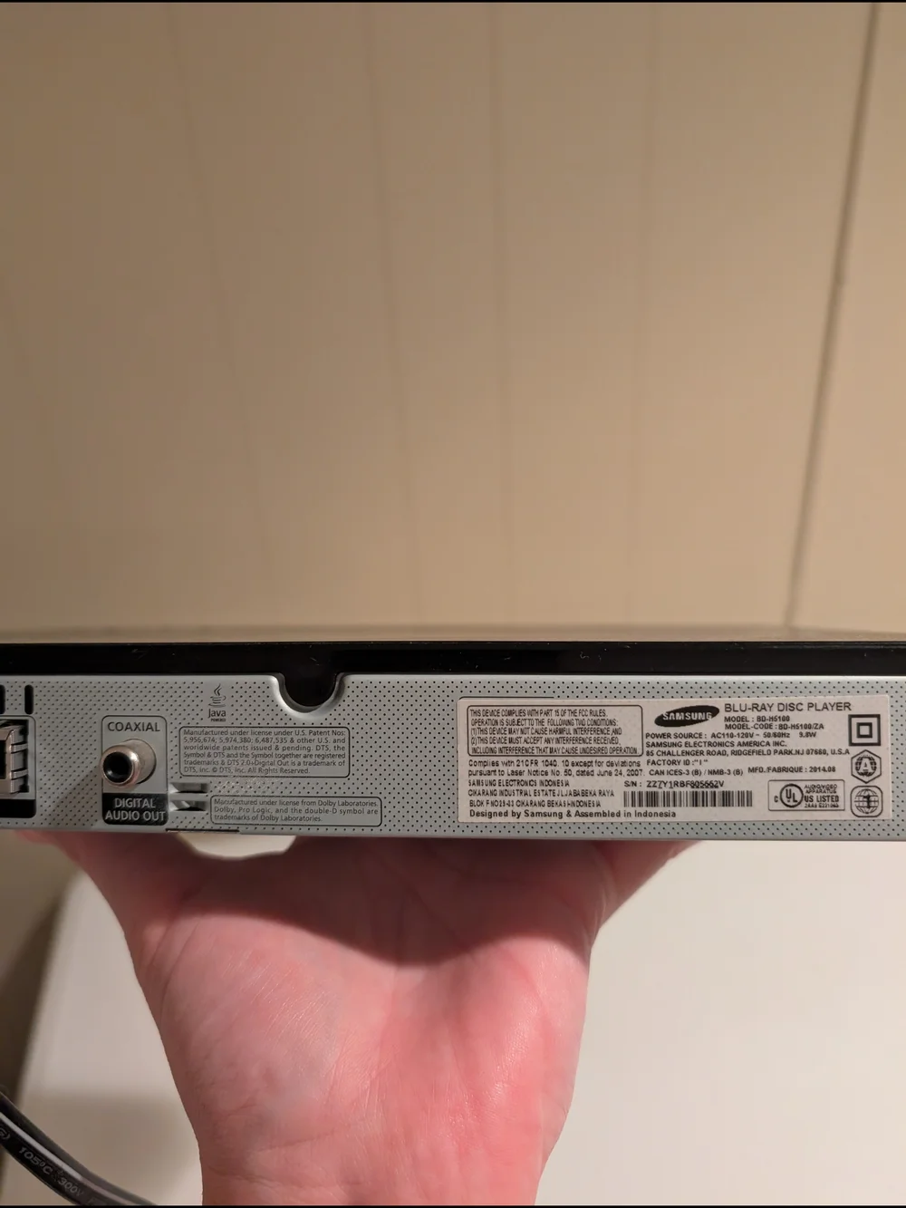 Samsung Black Blu-ray Player